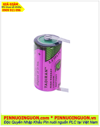 Pin Tadiran SL-350; Pin nuôi nguồn PLC Tadiran SL-350 lithium 3.6v 1/2AA 1200mAh _Made in Israel